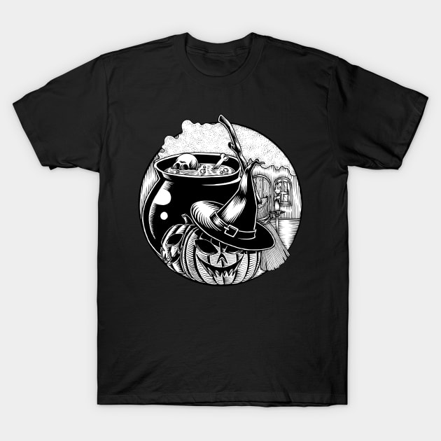 Halloween Cauldron T-Shirt by Genuine Vintage